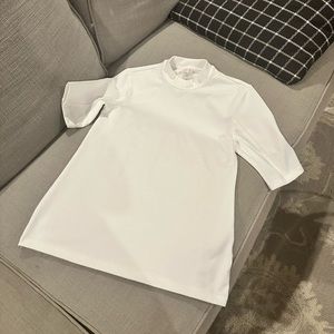 Calia golf mock neck ribbed shirt